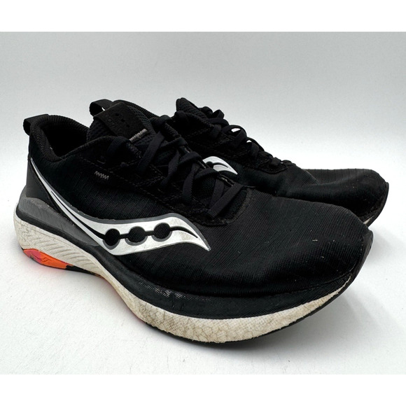 Saucony COHESIAN 11 Men's USED Running Shoe Black US Size 8 Medium No Box - Picture 1 of 10